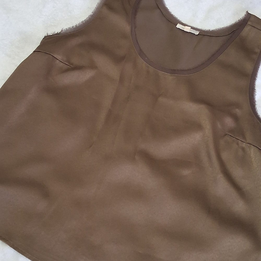 Mystree Chocolate Brown Tank Top
